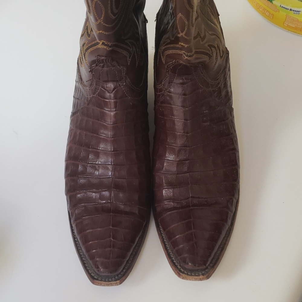 LUCCHESE 1883 EXOTIC CAIMAN BELLY (Crocodile)